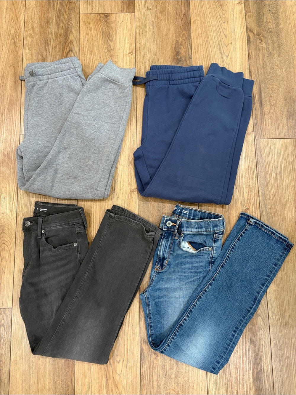 Boys jeans sweatpants bundle | four pieces | size 12/large